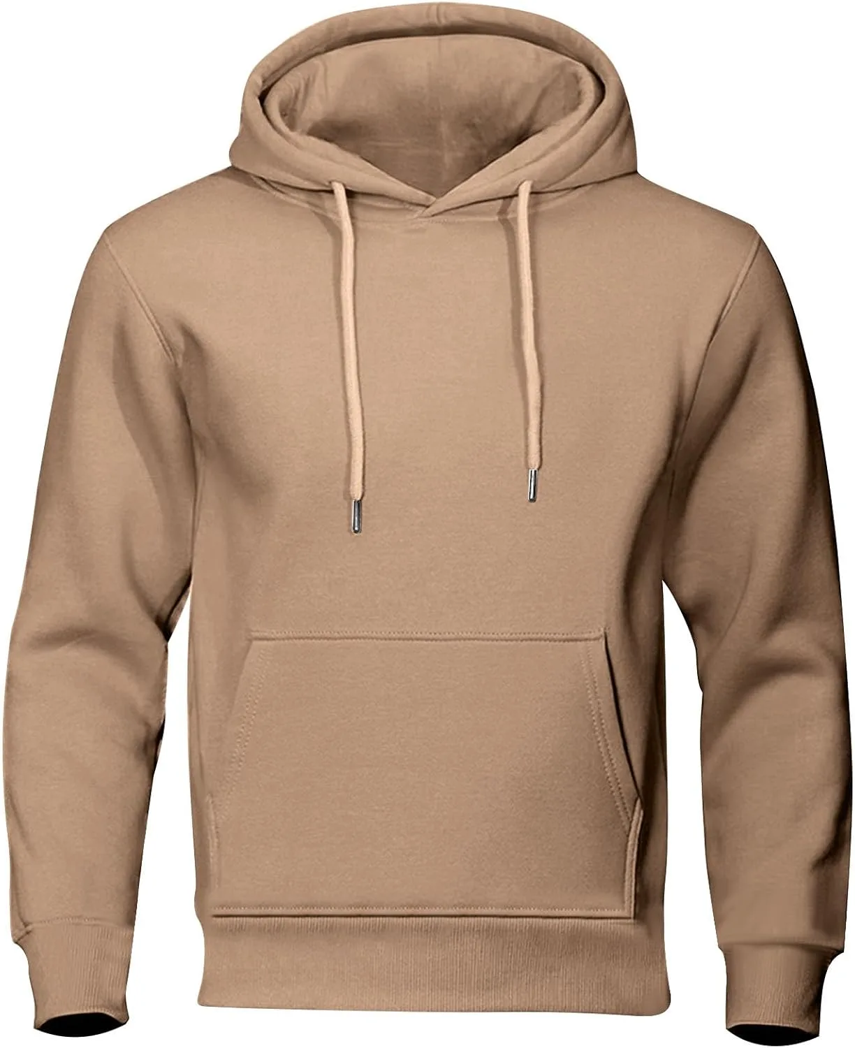 

Толстовка с капюшоном для мужчин Casual Cotton Essentials, длинный рукав, флисовая, с карманом-кенгуру