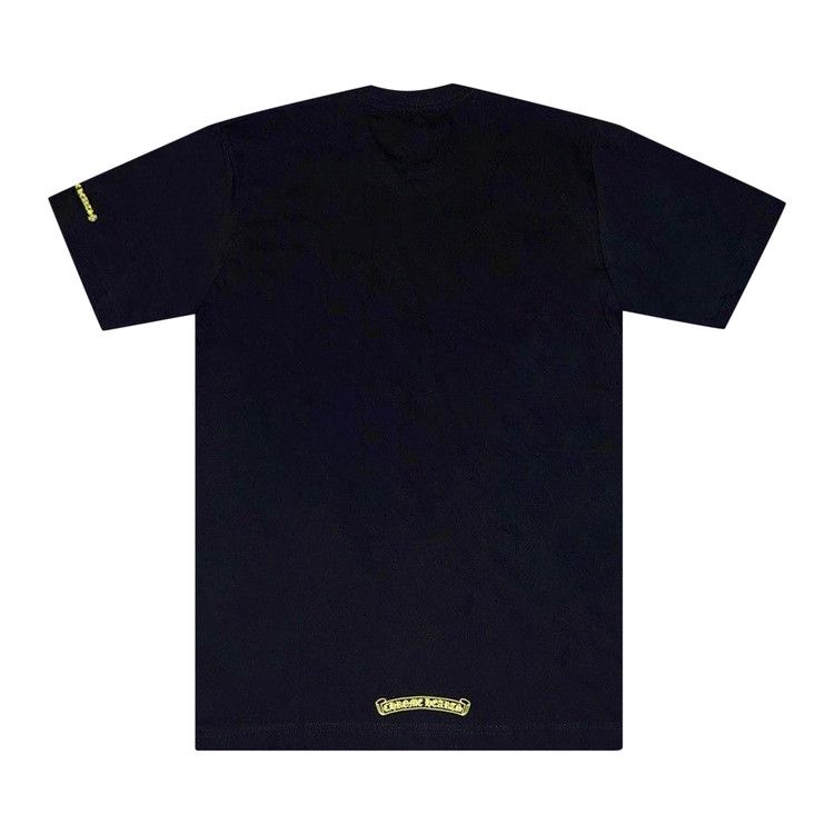 Футболка Chrome Hearts Neck Logo T-Shirt, Black/Neon Yellow — фото 2