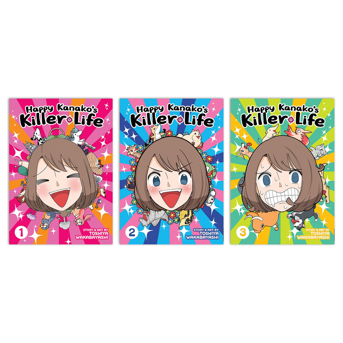 

Манга Happy Kanakos Killer Life Manga (1-3) Bundle