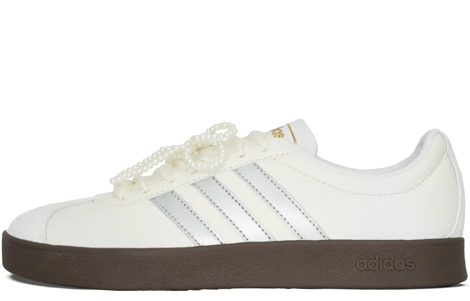 

Adidas VL COURT 2.0 нескользящие лоу-топ скейтбордские кроссовки унисекс Moon White, цвет Moon White