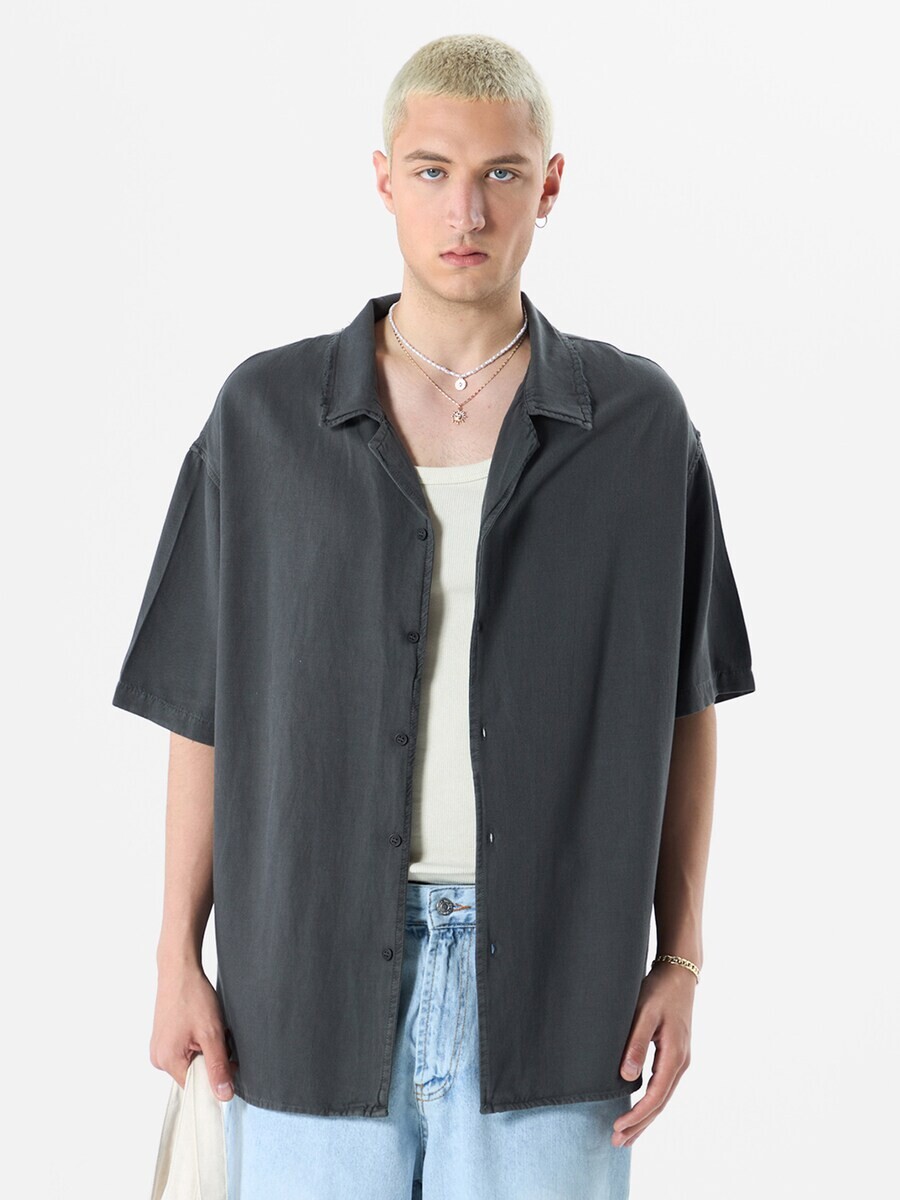 

Повседневная рубашка VAMOS CLO Comfort fit Button Up Shirt Snowdrop, темно-серый
