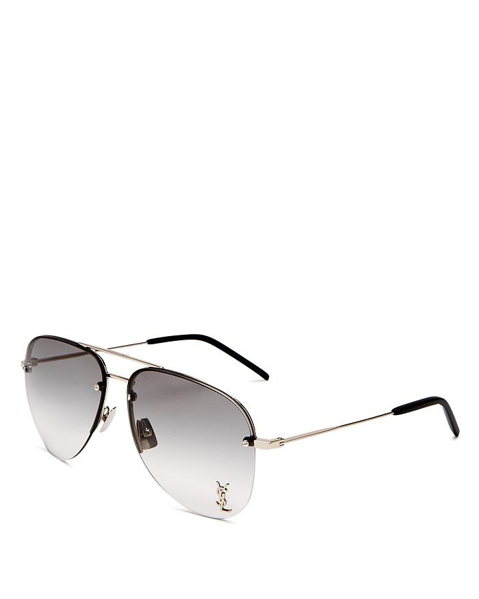 

Солнцезащитные очки-авиаторы CLASSIC 11 M Brow Bar, 59 мм Saint Laurent