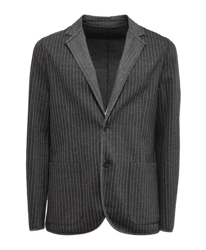 

Кардиган в полоску, темно-серый/белый Paolo Pecora, серый