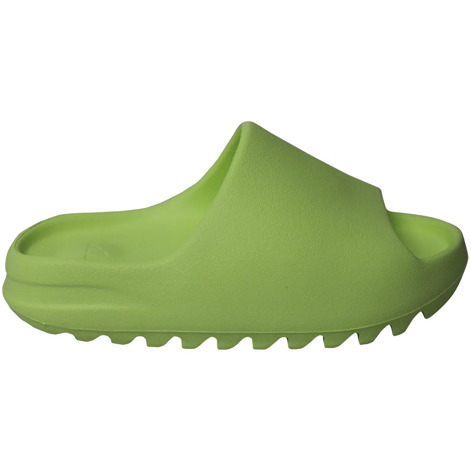Шлепанцы Adidas Yeezy в цвете Glow Green Plastic