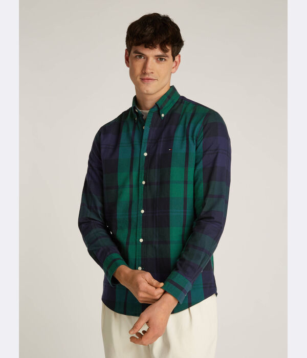 

Рубашка Tommy Hilfiger Oxford Regular Fit, зеленый