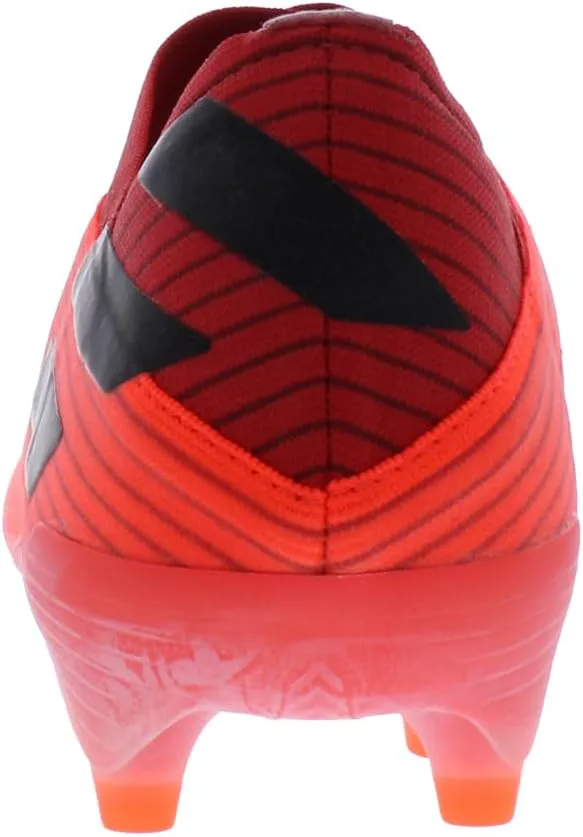 Мужские футбольные бутсы Adidas Nemeziz 19.1 для твердого грунта, коралловый/черный/красный — фото 3