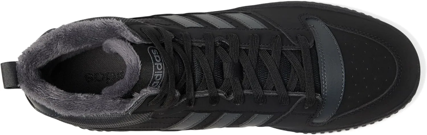 Женские баскетбольные кроссовки Adidas Break Start Mid Top зимние, черный/серый — фото 3