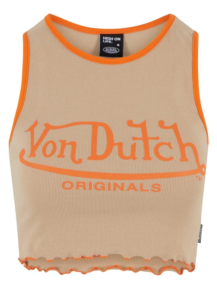 

Топ Von Dutch, бежевый