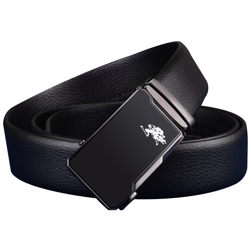 

U.S. POLO ASSN. Мужской ремень из спилка с тиснением 3.4 см, Regular Edition