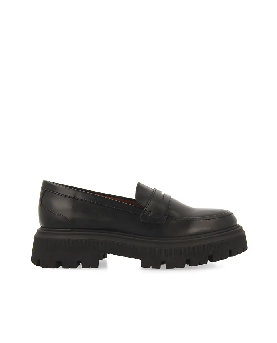 

Женские мокасины из дубленой кожи от Leather Working Group Gioseppo, черный