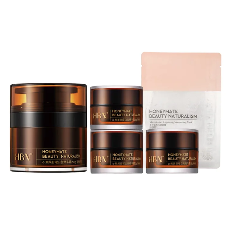 Набор HBN — Оригинальный крем для осветления кожи White Frost, Three-Piece Set: Arbutin Brightening Cream 50g+Arbutin Brightening Cream