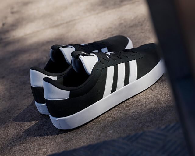 Мужские кроссовки Adidas VL Court, белый/черный — фото 2