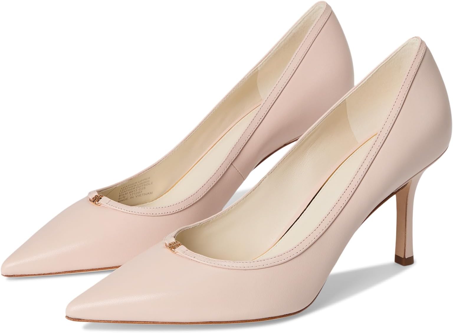 Туфли Tory Burch Double T Buckle Pumps 80mm, цвет Soft Pink/Soft Pink