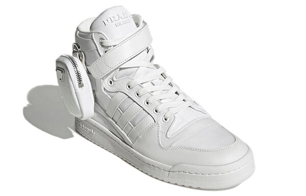 Кроссовки prada x originals унисекс форум high re нейлоновые кроссовки Adidas, белый — фото 3