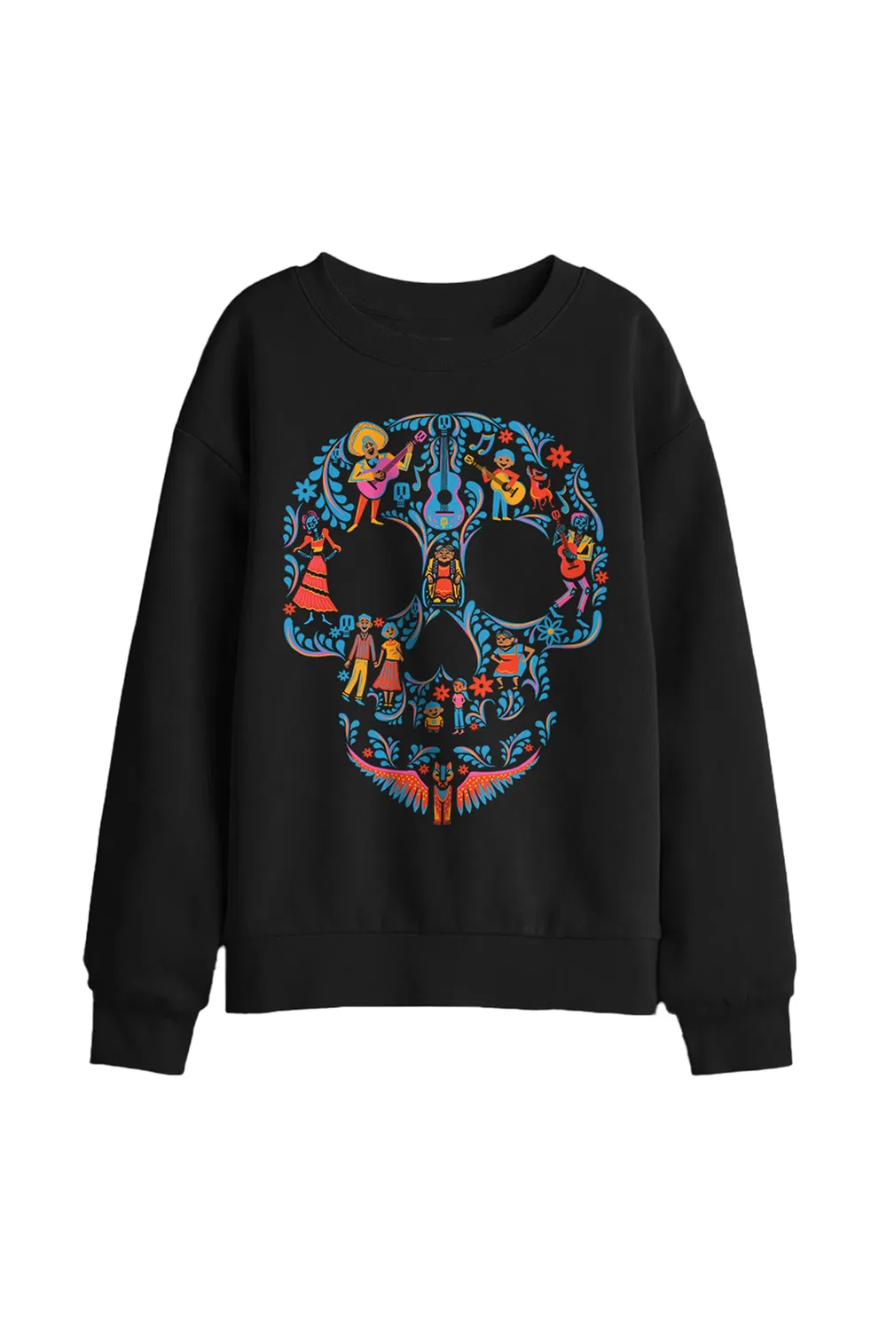 Худи детское Disney Coco Day Of The Dead Skull, черный