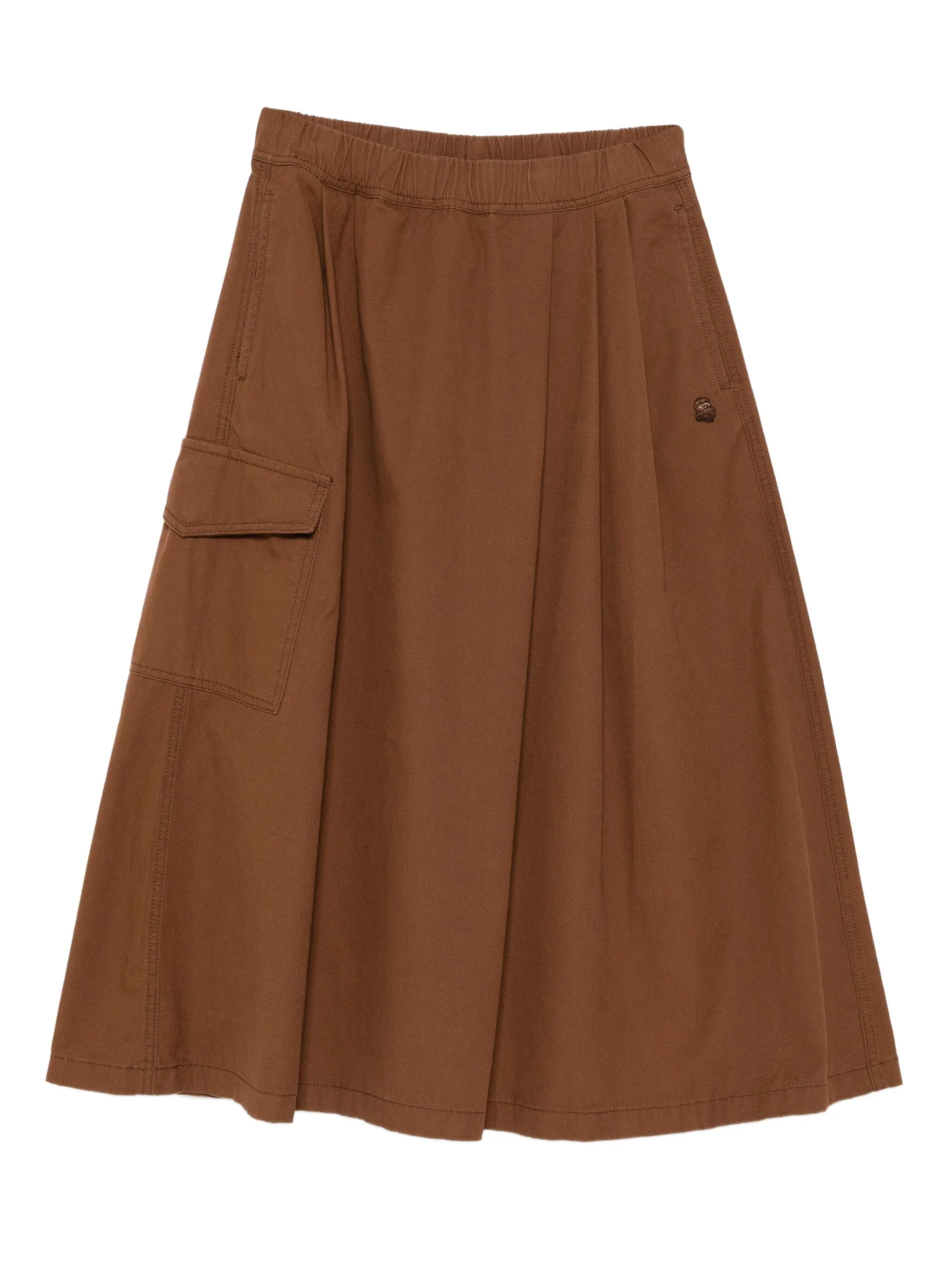 

Юбка с логотипом Fingercroxx, коричневый