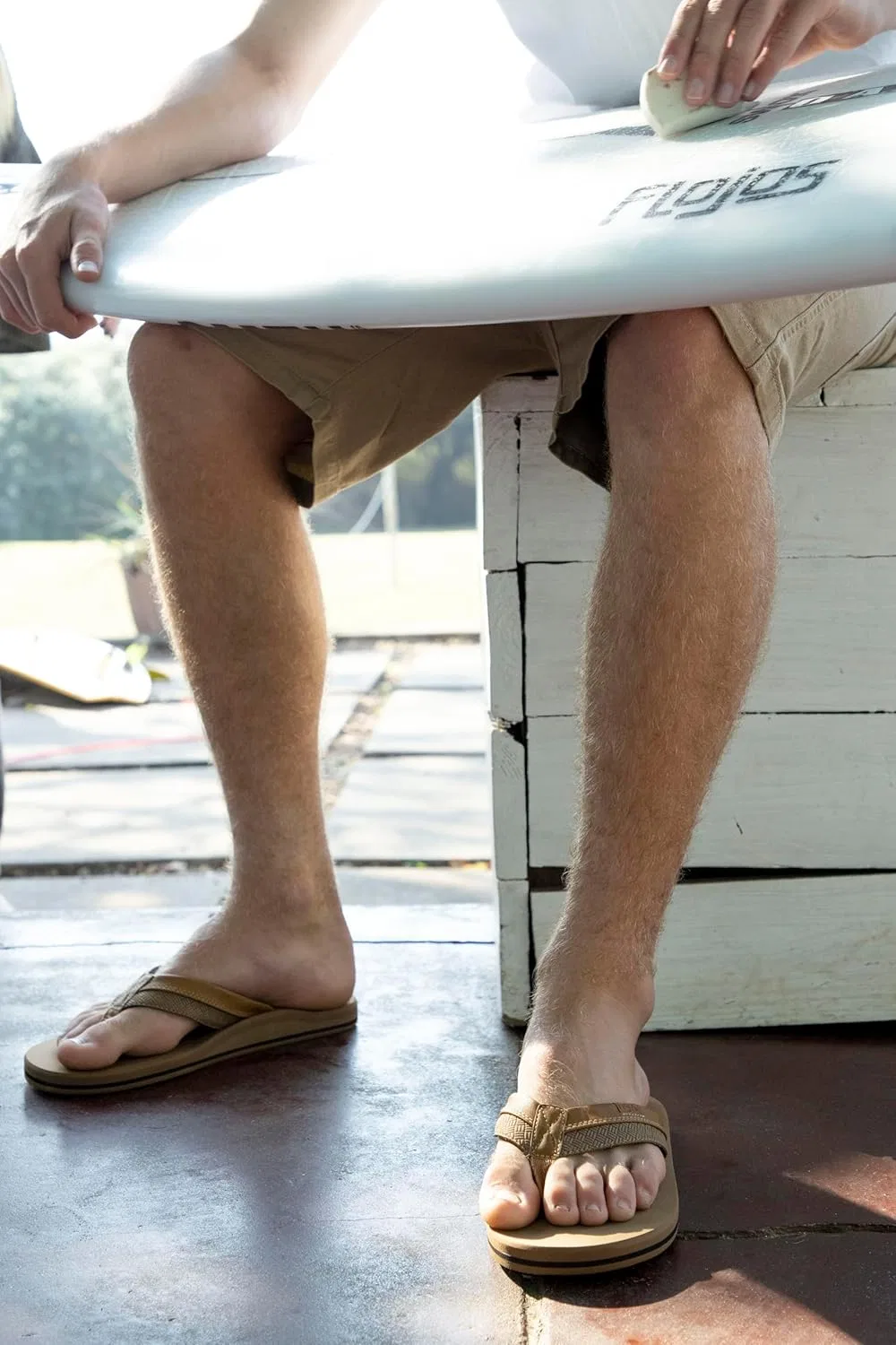 Сандалии мужские Flojos, Tan — фото 2