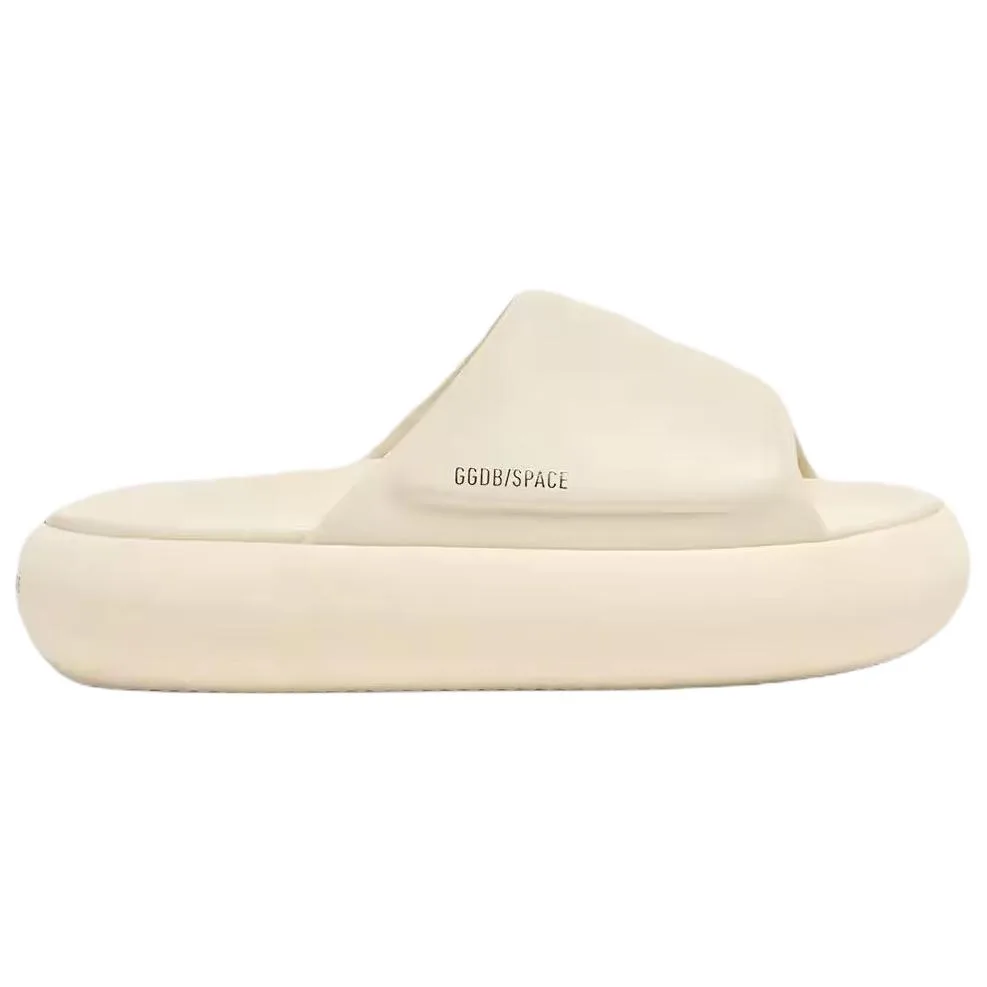 Golden Goose Сланцы Space Star Slide для мужчин, цвет кремовый — фото 3