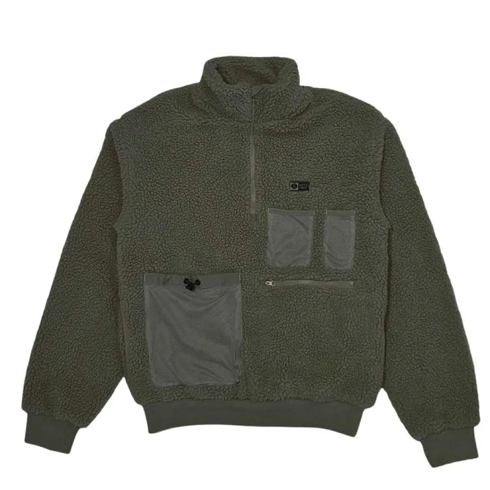 

Флис Salty Crew Frost sherpa half zip, зеленый