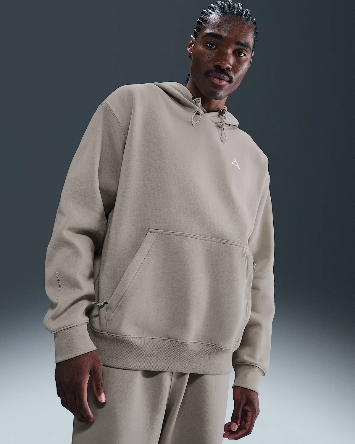 Пуловер худи Nike ACG "Tuff Fleece", College Grey/Football Grey/Summit White