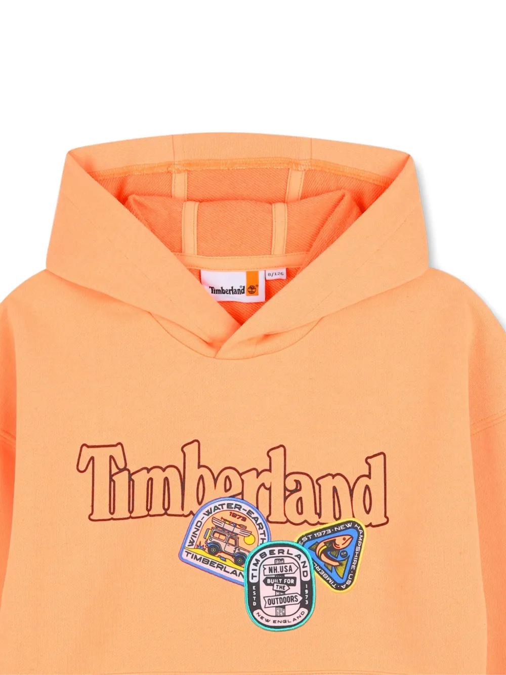 Худи с логотипом Timberland Kids, оранжевый — фото 3