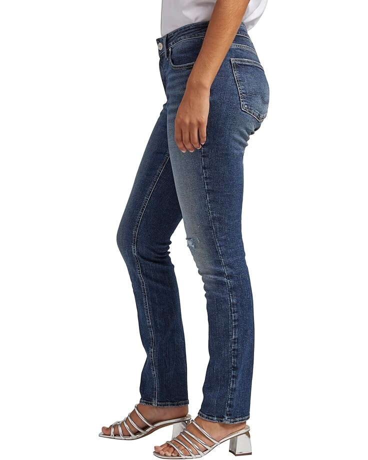 

Джинсы Silver Jeans Co. Elyse Mid-Rise Straight Leg Jeans L03403CAA305, индиго