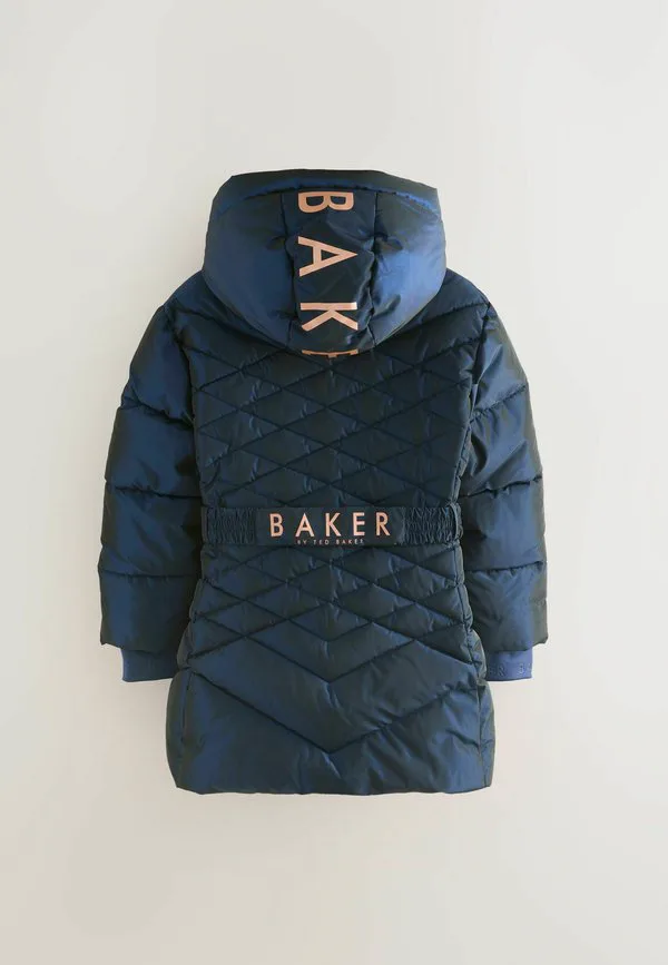 Зимнее пальто средней плотности, стандартного кроя, водоотталкивающее. Baker By Ted Baker, Navy — фото 4