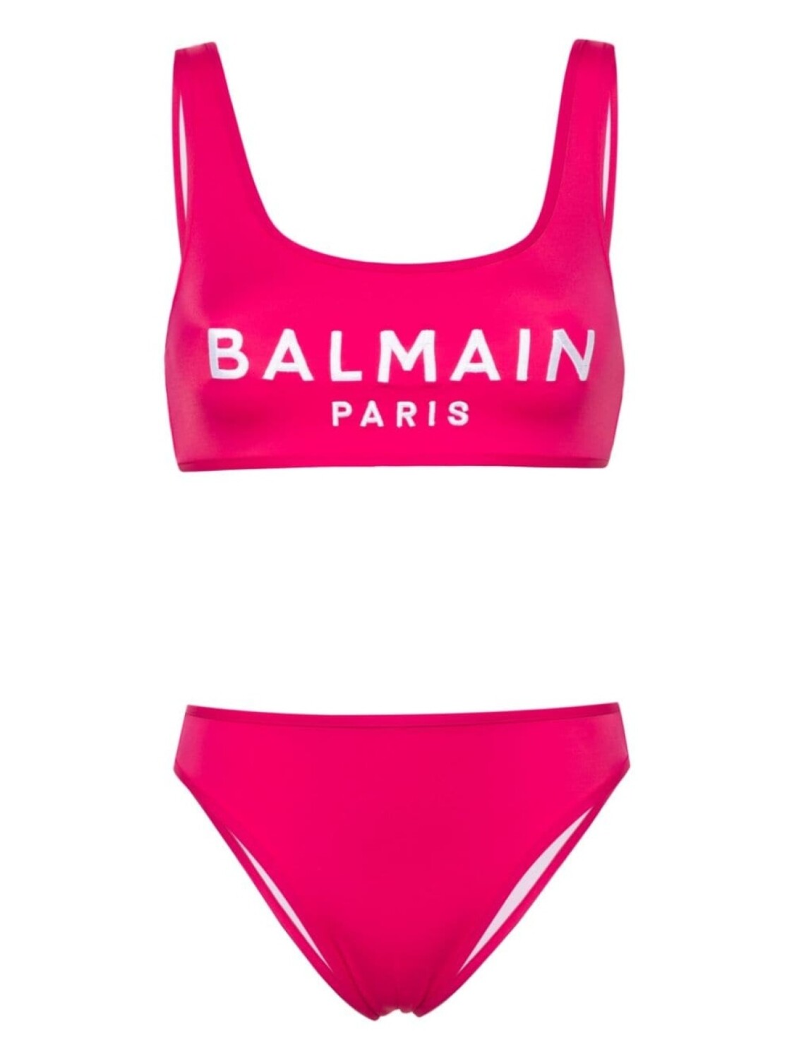 

Balmain бикини с вышитым логотипом, розовый