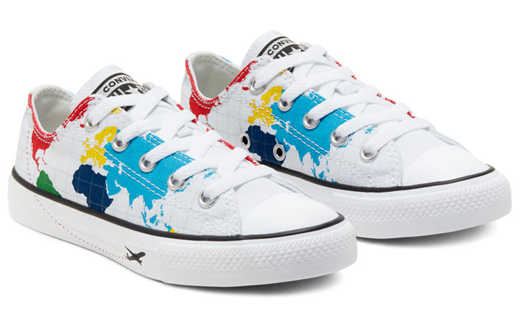 Кроссовки Converse Chuck Taylor All Star World Map 'White Blue Red' 668458C, красный — фото 3