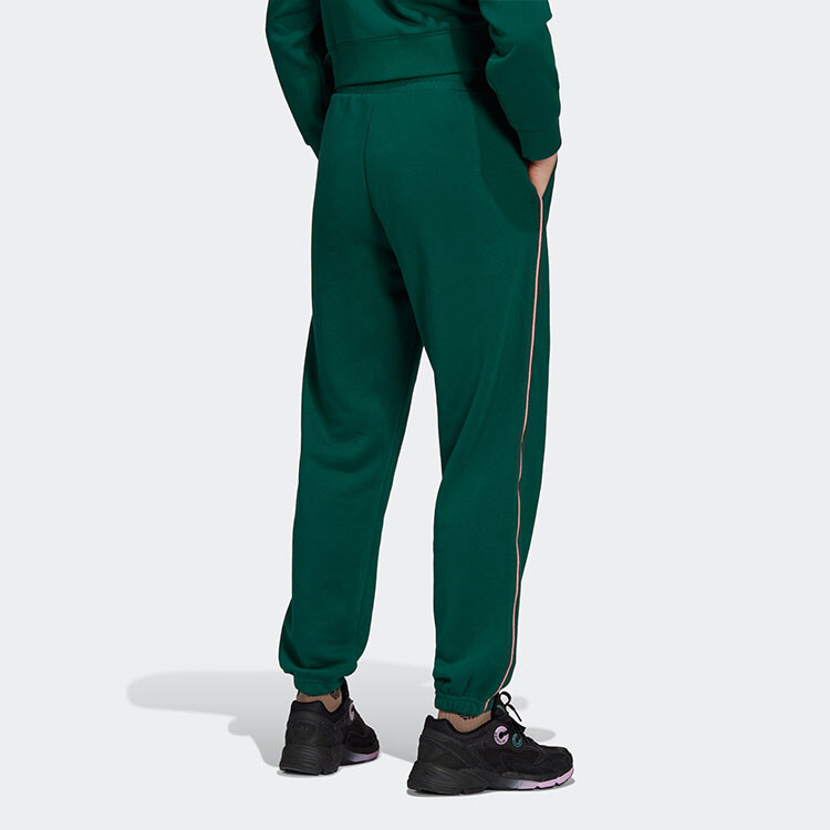 Трикотажные спортивные штаны женские зеленые Adidas Originals — фото 3