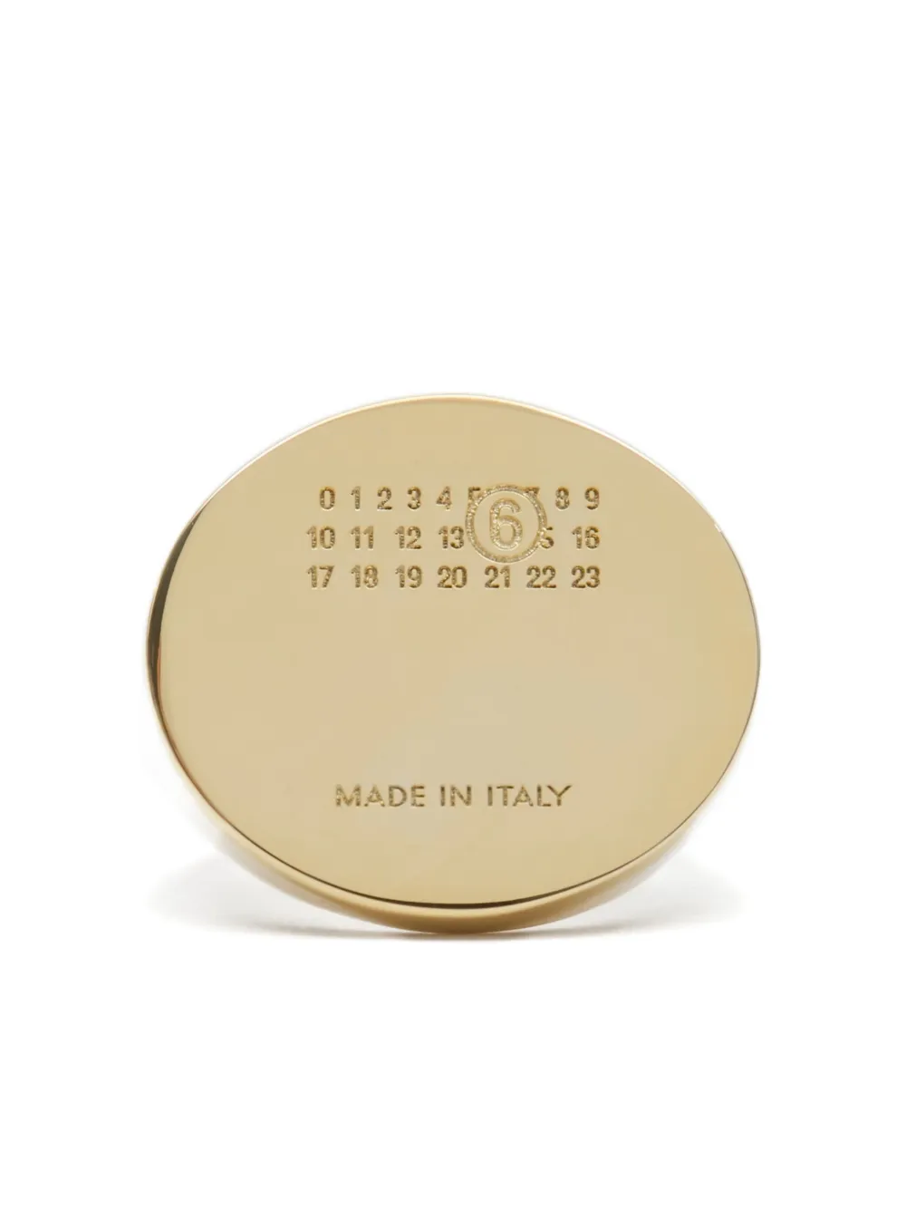 

Кольцо с овальной пряжкой MM6 Maison Margiela, золотой