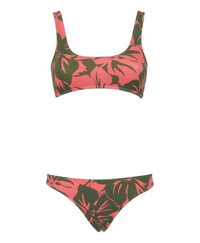 

Розовое бикини-бралетт с цветочным узором для женщин Gallo, мультиколор