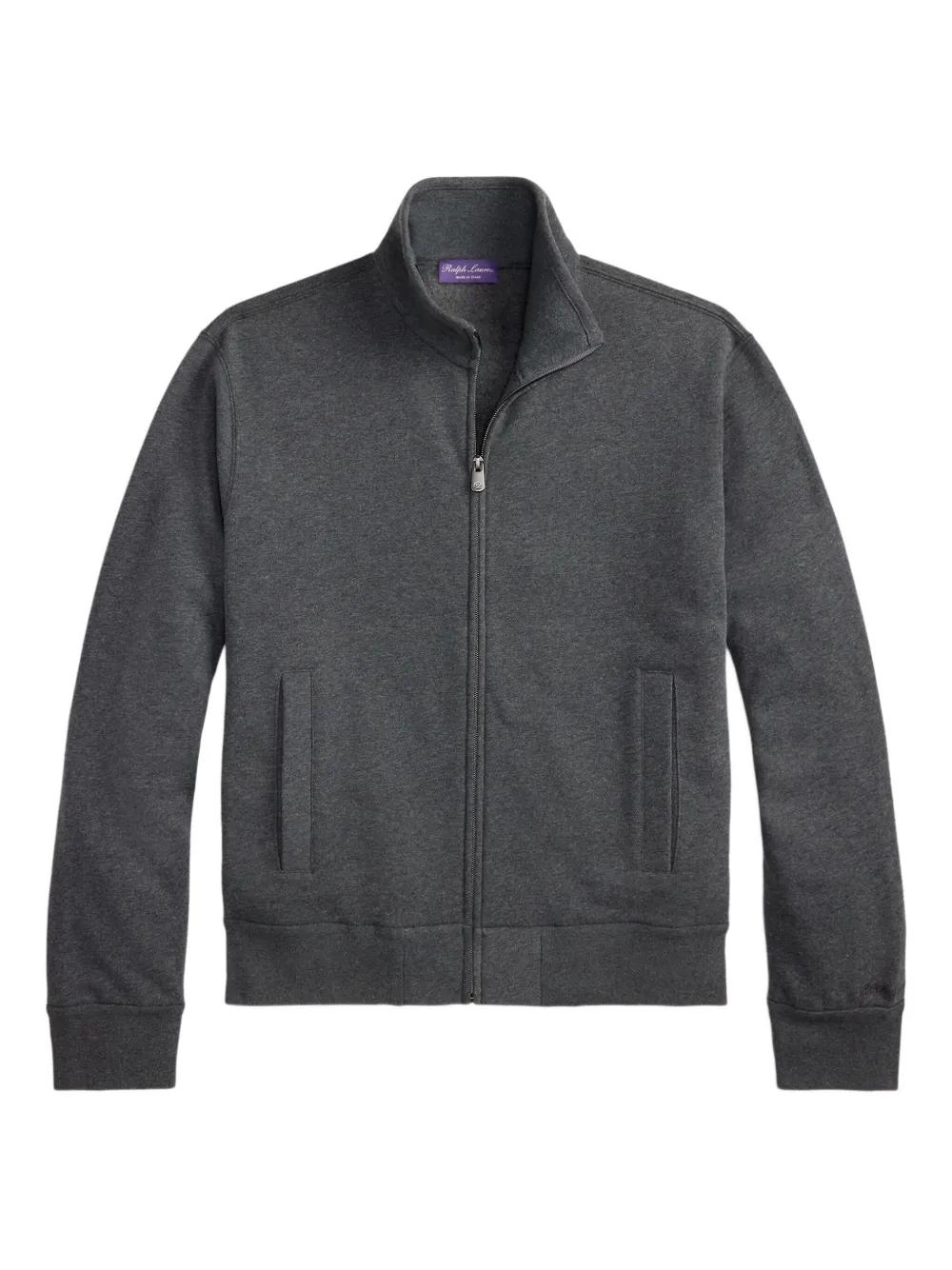 

Толстовка на молнии с карманом Ralph Lauren Purple Label, серый