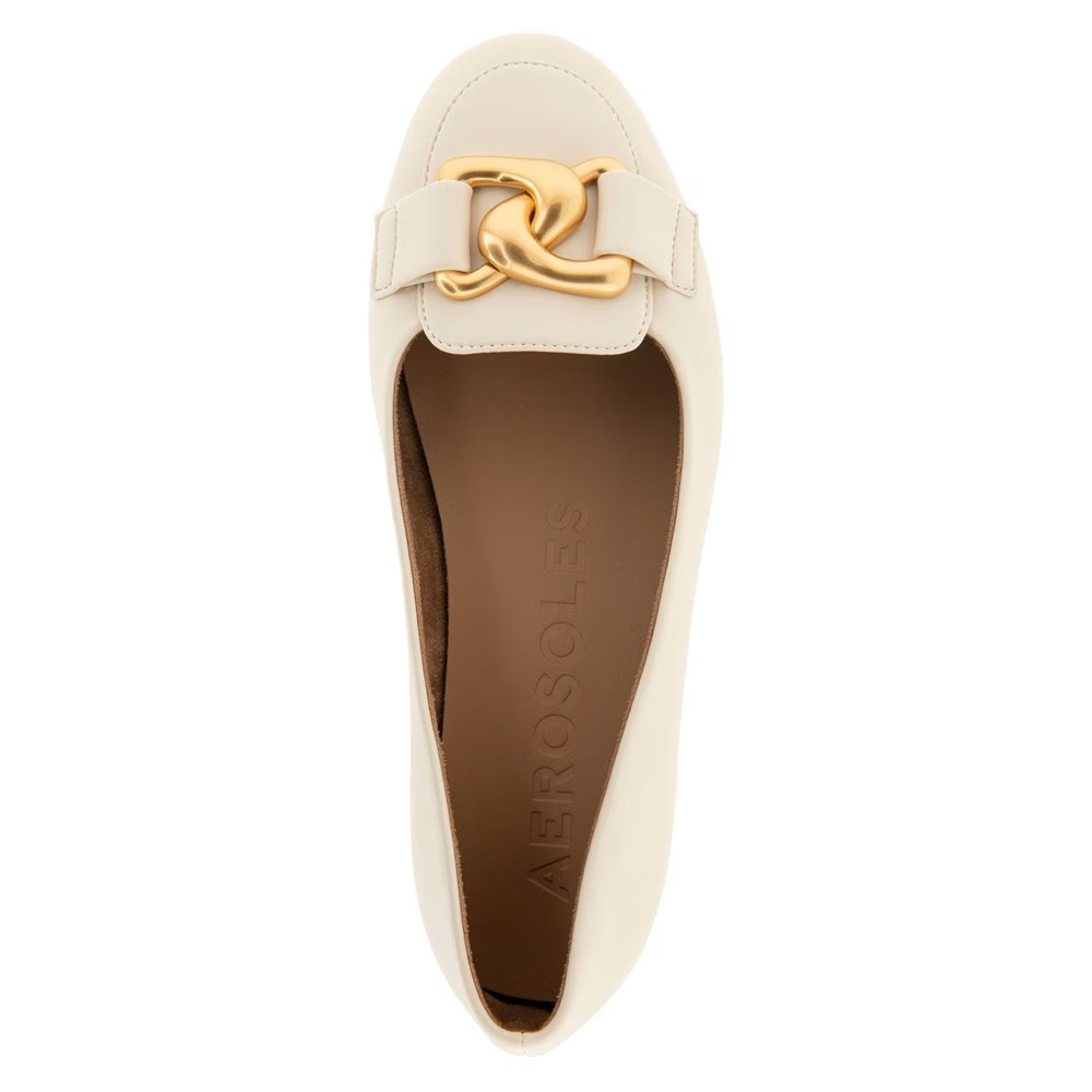 Балетки Bell wide от Aerosoles, eggnog faux leather — фото 4