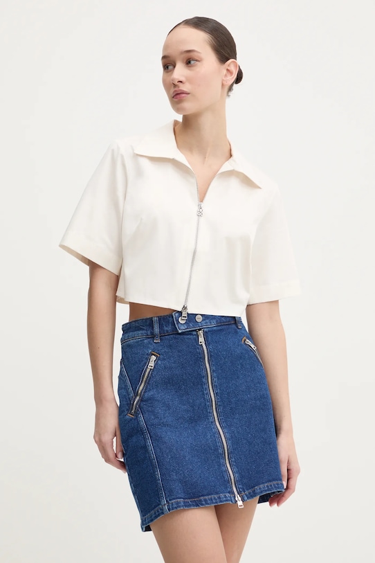 

Хлопковая рубашка Hugo, бежевый