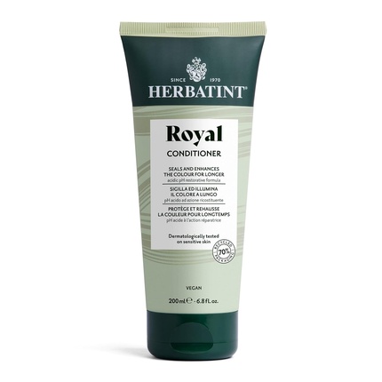 

Кондиционер Royal Conditioner Gelatine Reale 200 мл для окрашенных волос с био-Алоэ Вера - 96% натуральный Herbatint
