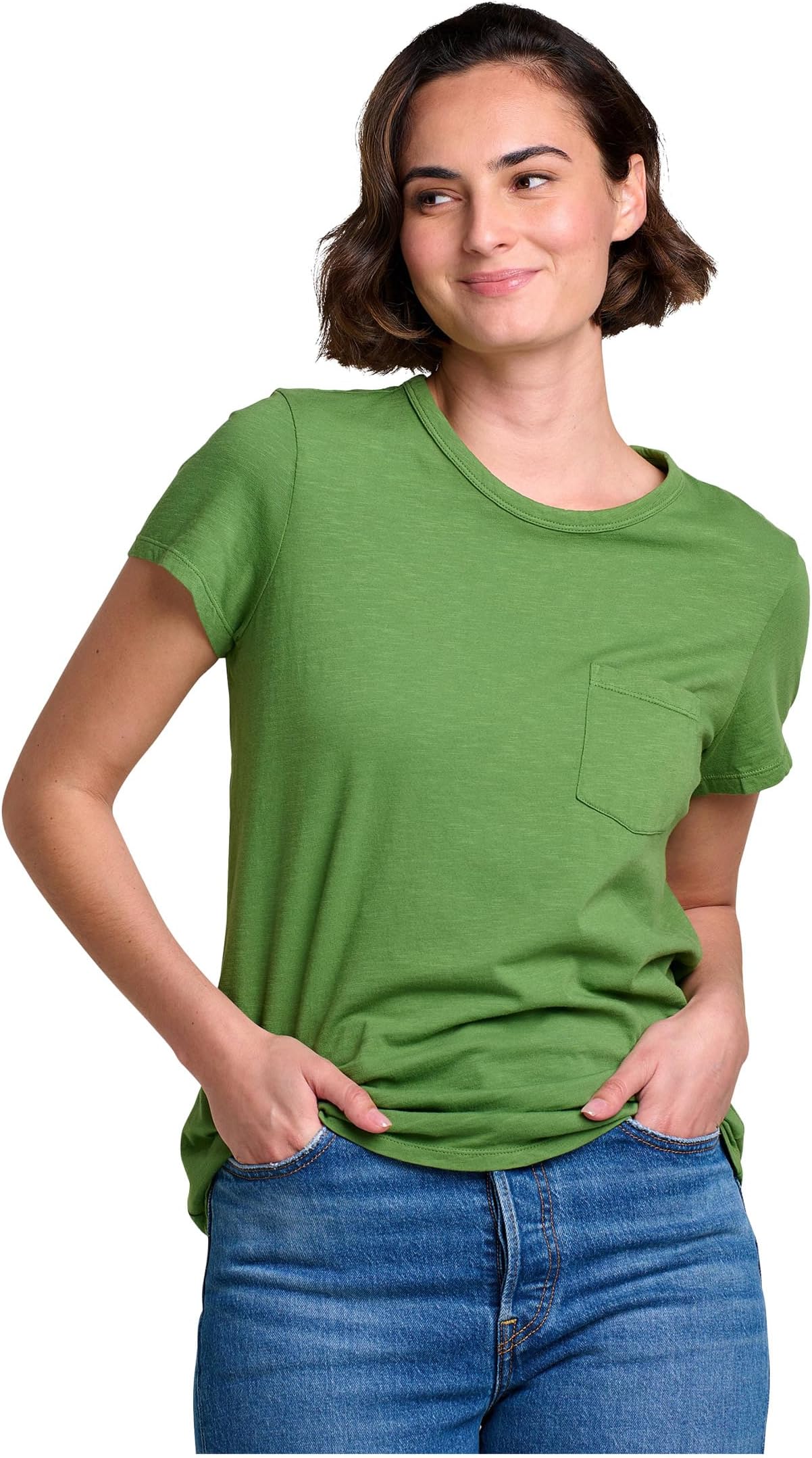 

Футболка Toad&Co Primo Short Sleeve Crew, цвет Artichoke
