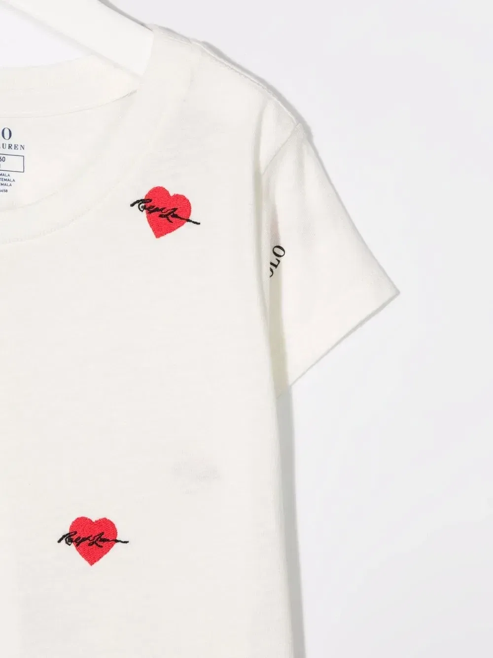 Футболка с вышивкой Polo Ralph Lauren Kids, белый — фото 3
