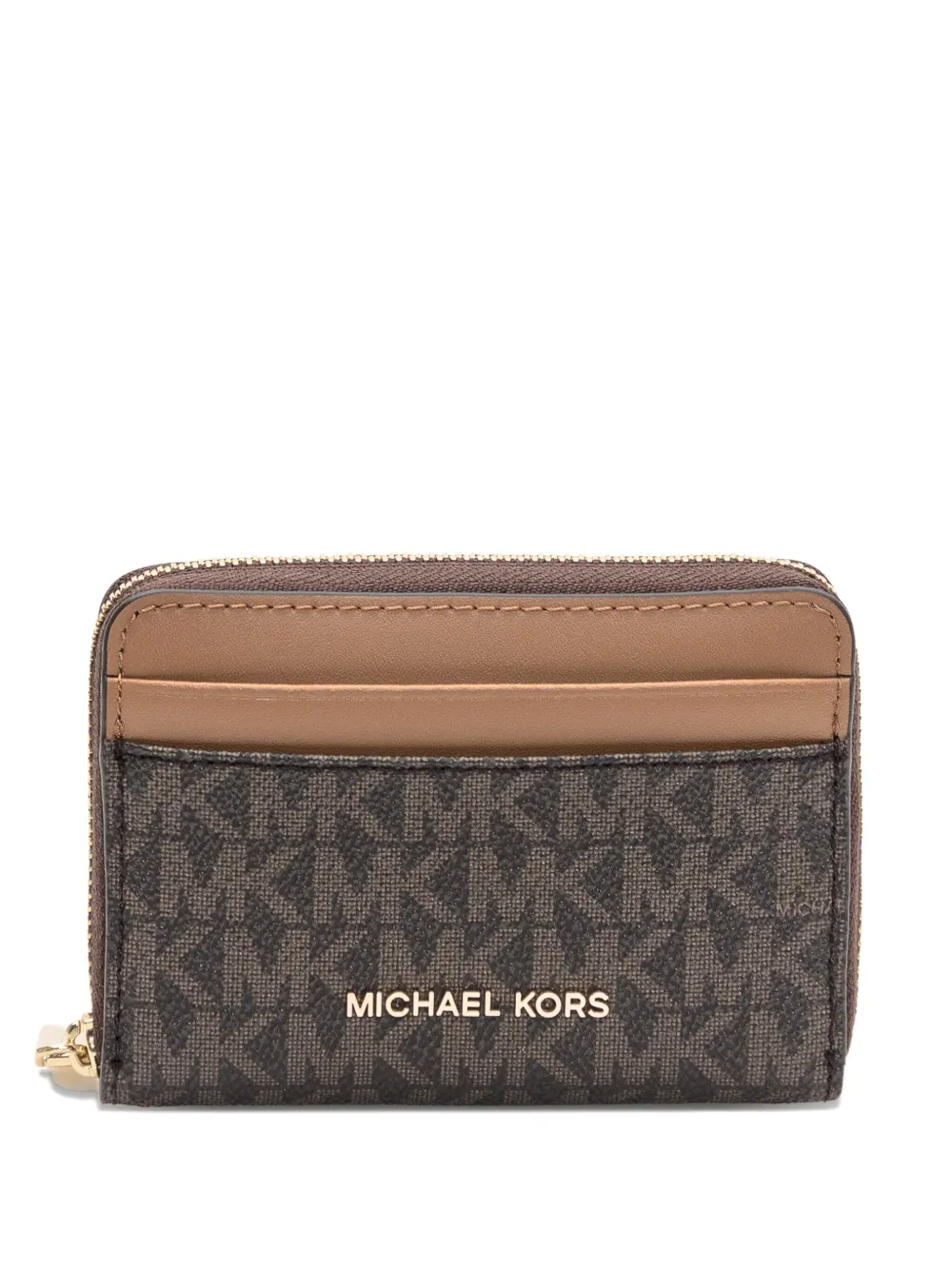 

Кошелек на молнии с монограммой Michael Michael Kors, коричневый