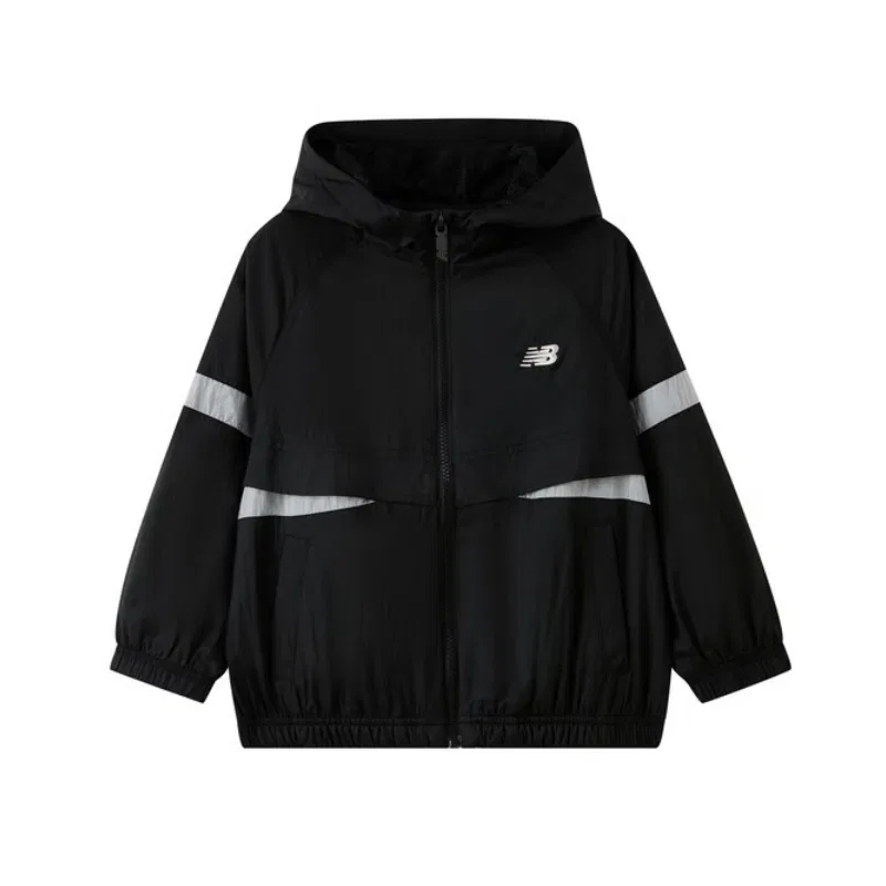 Детская куртка с капюшоном Moderate New Balance, Black