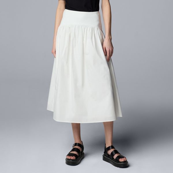 

Женская юбка из комбинированных материалов Simply Vera Vera Wang, цвет coconut milk