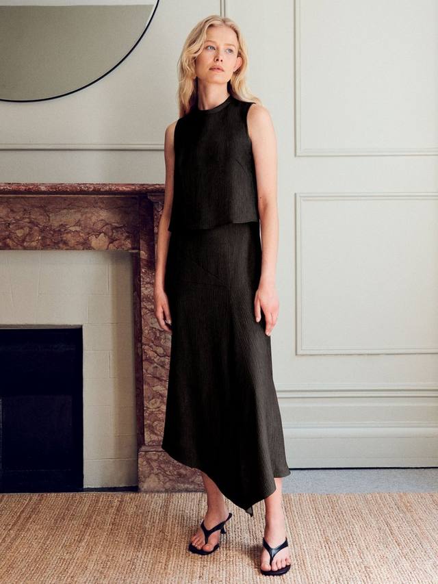 

Junia плиссированная юбка миди VIVERE, Black