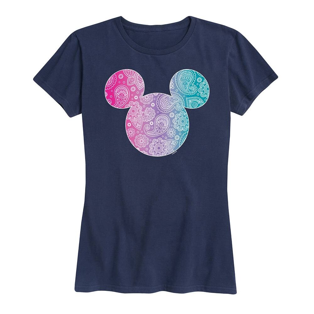 

Женская футболка с рисунком банданы Disney's Mickey Mouse, темно-синий