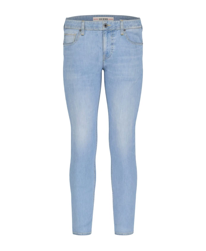 

Узкие джинсы из майамского денима Guess, синий