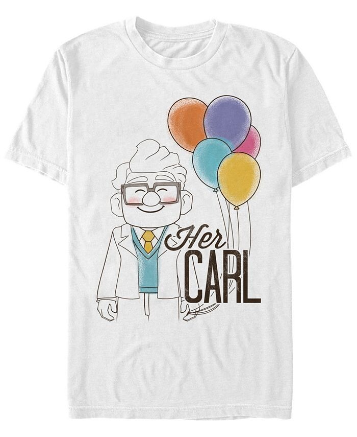 

Мужская футболка Disney Pixar Up Her Carl с коротким рукавом Fifth Sun, белый