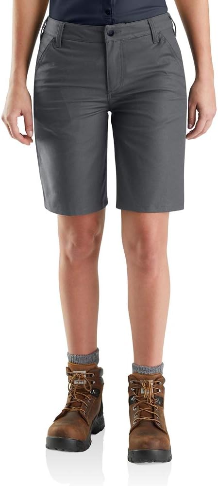 

Carhartt женские рабочие шорты Rugged Professional Series Rugged Flex Loose Fit Canvas, Shadow