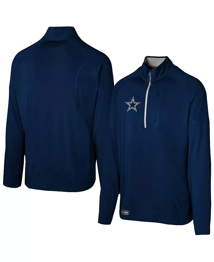 

Толстовка Men's Navy Dallas Cowboys Grind Iron Quarter-Zip Top Outerstuff