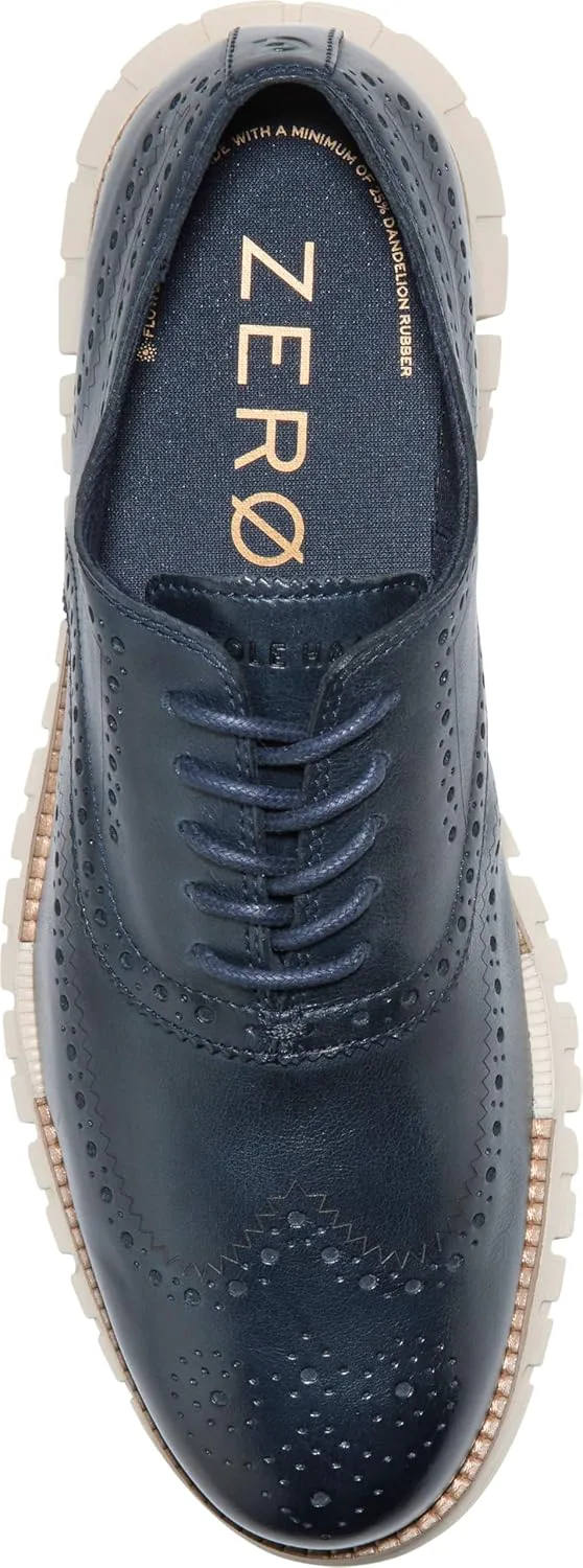 Мужские оксфорды Cole Haan Zerogrand Remastered с крыльями, темно-синий/слоновая кость — фото 3