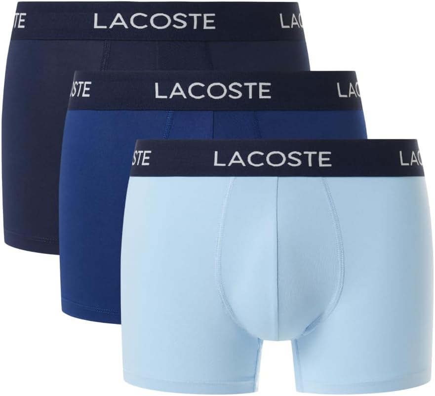 

Мужские боксеры Lacoste из переработанной микрофибры Ultra Dry, 3 шт., Navy Blue/Deep Ocean/Tropical Blue (New)