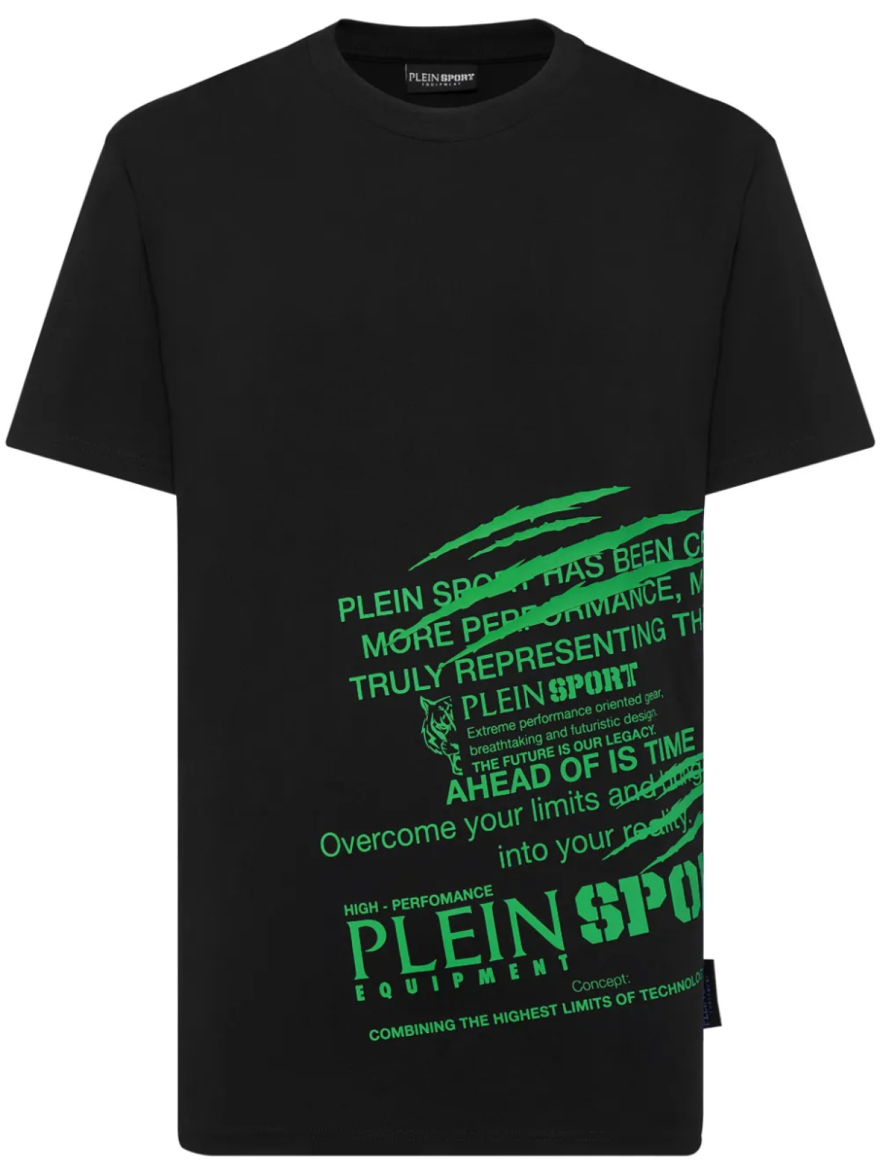 

Plein Sport футболка Lettering с круглым вырезом, черный